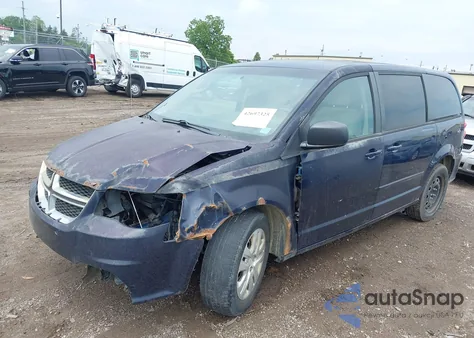 2014 Dodge Grand Caravan American Value Pkg/Se/Se 30Th Anniversary из США, поврежденный, VIN 2C4RDGBG4ER151841